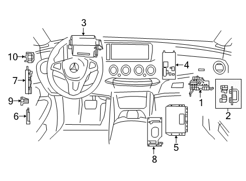 2015 Mercedes-Benz S63 AMG Electrical Components Diagram 4