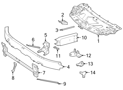 2023 Mercedes-Benz SL43 AMG Radiator Support