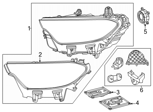 2024 Mercedes-Benz GLC300 LAMP UNIT Diagram for 254-906-65-02
