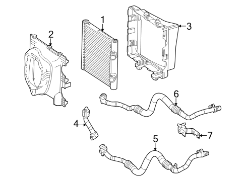 2018 Mercedes-Benz GLC63 AMG Engine Oil Cooler