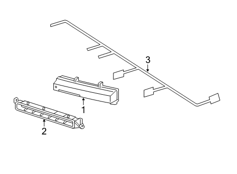 2013 Mercedes-Benz ML350 Daytime Running Lamp Components