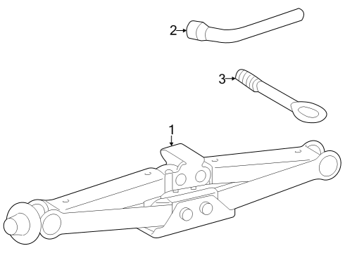 2025 Mercedes-Benz EQS 450 SUV Jack & Components