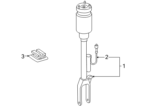 2012 Mercedes-Benz GL450 Struts & Components