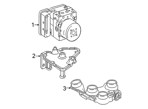2020 Mercedes-Benz AMG GT 63 S ABS Components Diagram