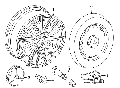 2025 Mercedes-Benz E53 AMG Wheels Diagram 4