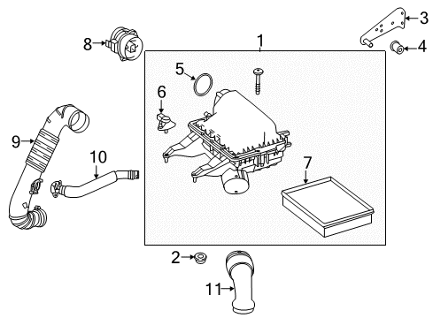 2016 Mercedes-Benz Sprinter 2500 Air Intake Diagram