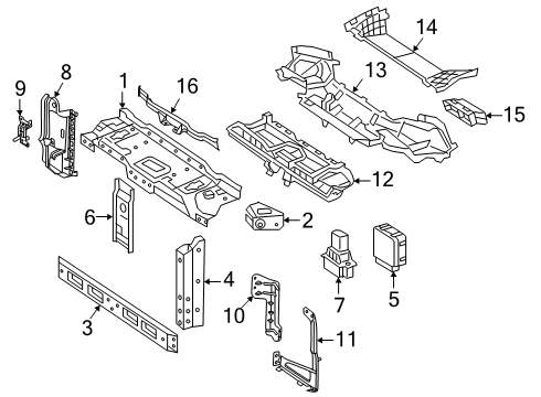 2025 Mercedes-Benz G63 AMG Radiator Support