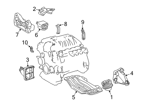 2004 Mercedes-Benz C230 Lift Bracket Diagram for 271-223-12-41