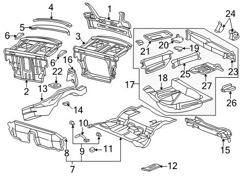 1998 Mercedes-Benz C280 Rear Body