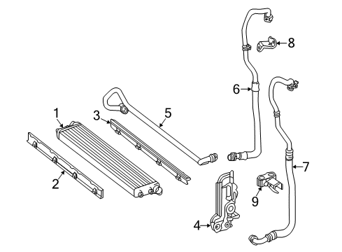 2015 Mercedes-Benz S63 AMG Oil Cooler Diagram