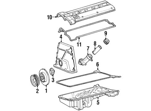 1991 Mercedes-Benz 300SL Filters Diagram