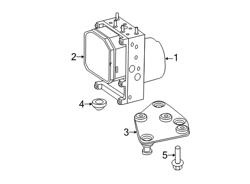 2013 Mercedes-Benz Sprinter 3500 ABS Components Diagram