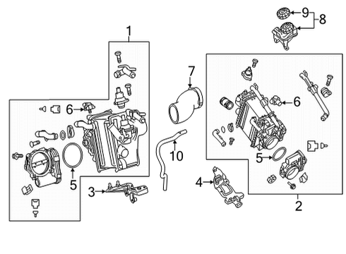 2021 Mercedes-Benz E63 AMG S Intercooler Diagram