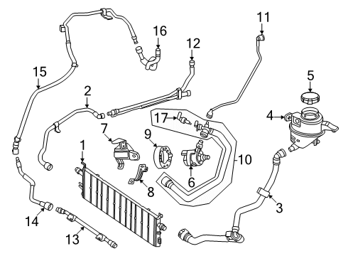 2024 Mercedes-Benz GLC43 AMG Cooling System - Hybrid Component