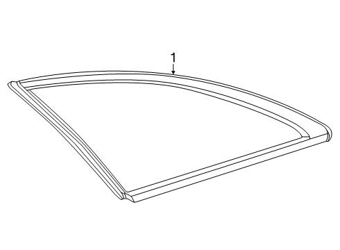 2024 Mercedes-Benz E450 Glass & Hardware - Quarter Panel