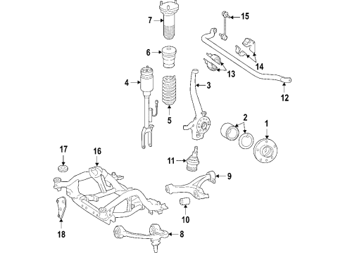 2007 Mercedes-Benz R500 Front Suspension