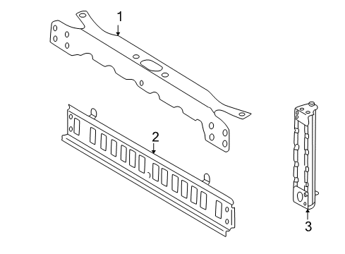 2003 Mercedes-Benz G55 AMG Radiator Support