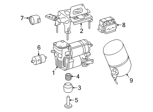 2018 Mercedes-Benz GLE550e Ride Control - Rear Diagram