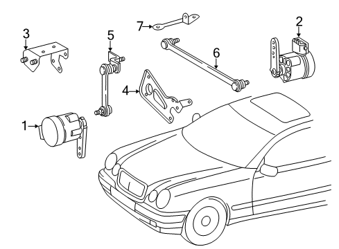1998 Mercedes-Benz CLK320 Electrical Components Diagram 2