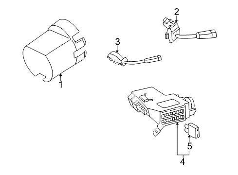 2000 Mercedes-Benz CLK430 Switches Diagram