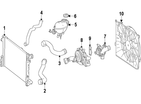 2014 Mercedes-Benz E250 Water Pump Diagram 2