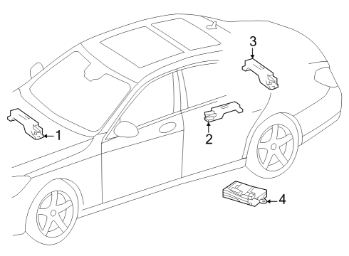 2025 Mercedes-Benz EQE 350+ Keyless Entry Components