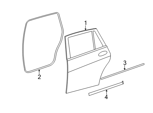 2012 Mercedes-Benz R350 Door & Components Diagram 2