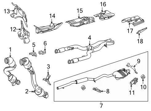 2024 Mercedes-Benz S63 AMG E Performance Exhaust Components