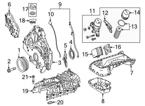2015 Mercedes-Benz S550 Engine Parts Diagram 3
