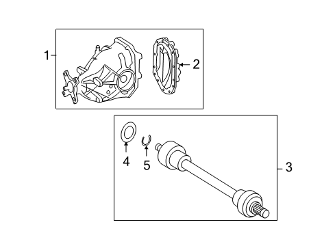 2010 Mercedes-Benz CL63 AMG Axle & Differential - Rear Diagram