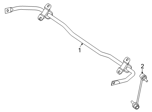 2025 Mercedes-Benz AMG GT 55 Stabilizer Bar & Components Diagram 2