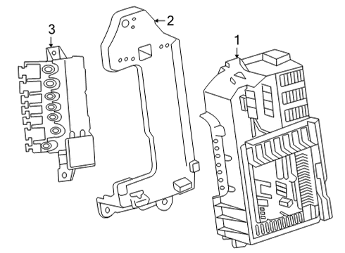 2024 Mercedes-Benz S63 AMG E Performance FUSE BOX Diagram for 223-540-79-47