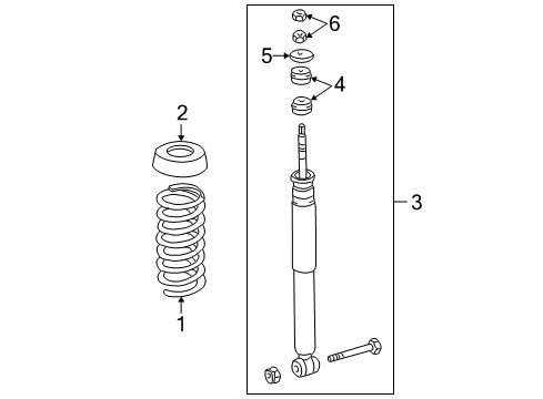 2002 Mercedes-Benz C230 Shocks & Components Diagram
