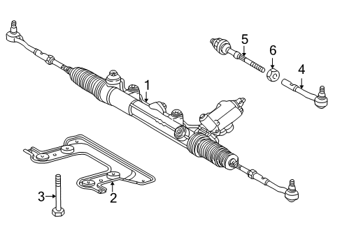 2004 Mercedes-Benz S500 Steering Gear & Linkage