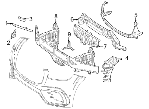 2025 Mercedes-Benz GLS450 Bumper & Components - Front