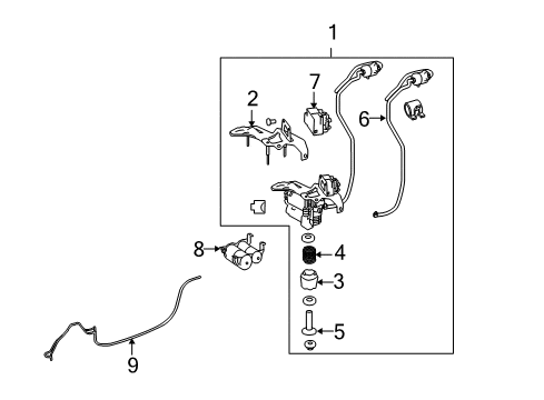 2012 Mercedes-Benz GL450 Ride Control - Rear Diagram 2