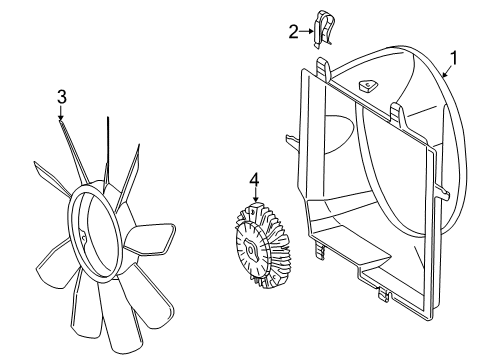 1999 Mercedes-Benz E300 Cooling Fan Diagram