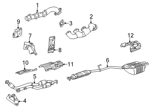 1998 Mercedes-Benz C280 Exhaust Components