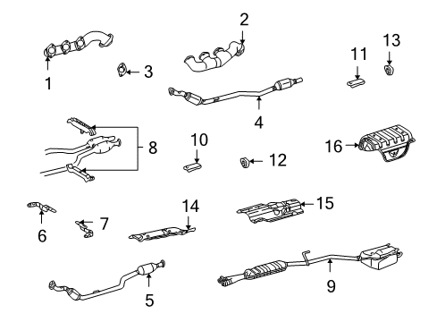 2004 Mercedes-Benz C240 Exhaust Components