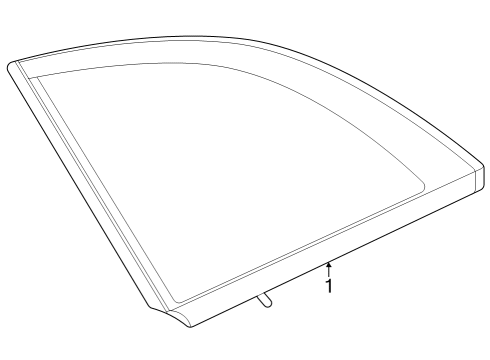 2025 Mercedes-Benz EQS 450 SUV Glass & Hardware - Quarter Panel