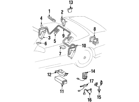 1997 Mercedes-Benz SL320 Convertible Top Diagram