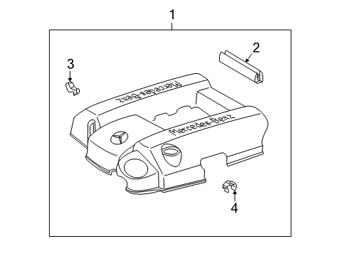 2003 Mercedes-Benz ML350 Engine Appearance Cover