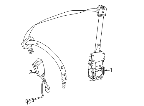 2016 Mercedes-Benz SLK300 Seat Belt