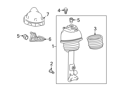 2016 Mercedes-Benz E400 Struts & Components Diagram 3