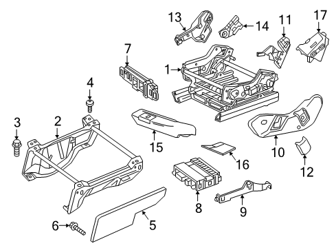 2011 Mercedes-Benz G55 AMG Power Seats Diagram