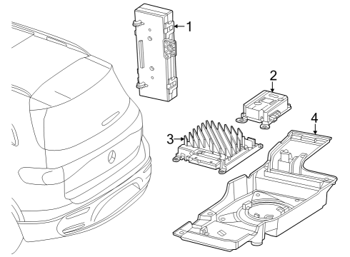 2025 Mercedes-Benz EQB 250+ Electrical Components Diagram 2