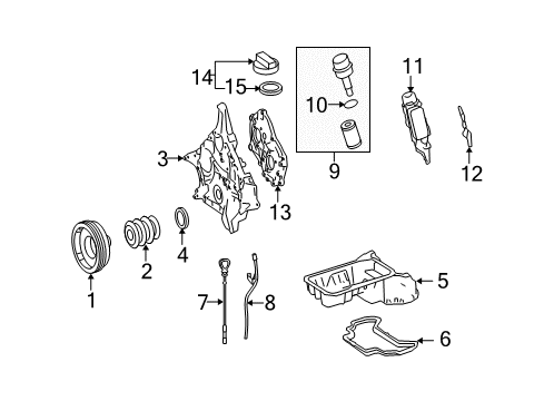 2011 Mercedes-Benz E350 Engine Parts Diagram 2
