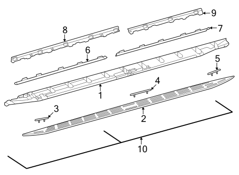 2025 Mercedes-Benz EQS 450 SUV Running Board