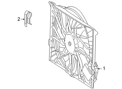 2008 Mercedes-Benz CL63 AMG Cooling Fan Diagram