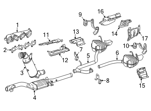2014 Mercedes-Benz E250 Exhaust Components